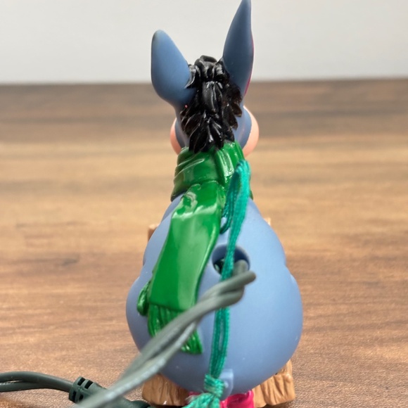 VINTAGE Disney Winnie The Pooh EEYORE On SLED Figure Christmas Ornament Light Up - Picture 6 of 10